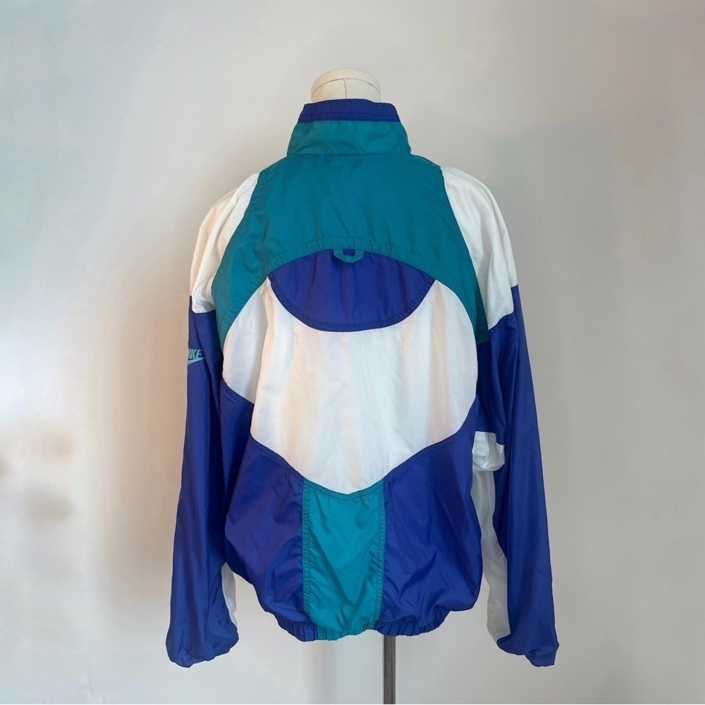 Vintage 90 S Nike Windbreaker Jacket in Teal Blue Womens Size Large - Picture 3 of 4